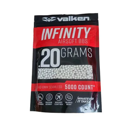 Valken Infinity BBs 1kg Bag - White