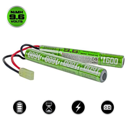 Valken Energy NiMH 9.6v 1600mAh Nunchuck Butterfly style battery