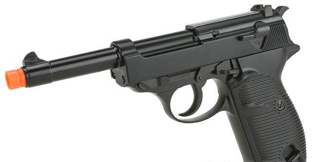 WE-tech Full Metal Heavy Weight P38 Airsoft Gas Blow Back Pistol - Black