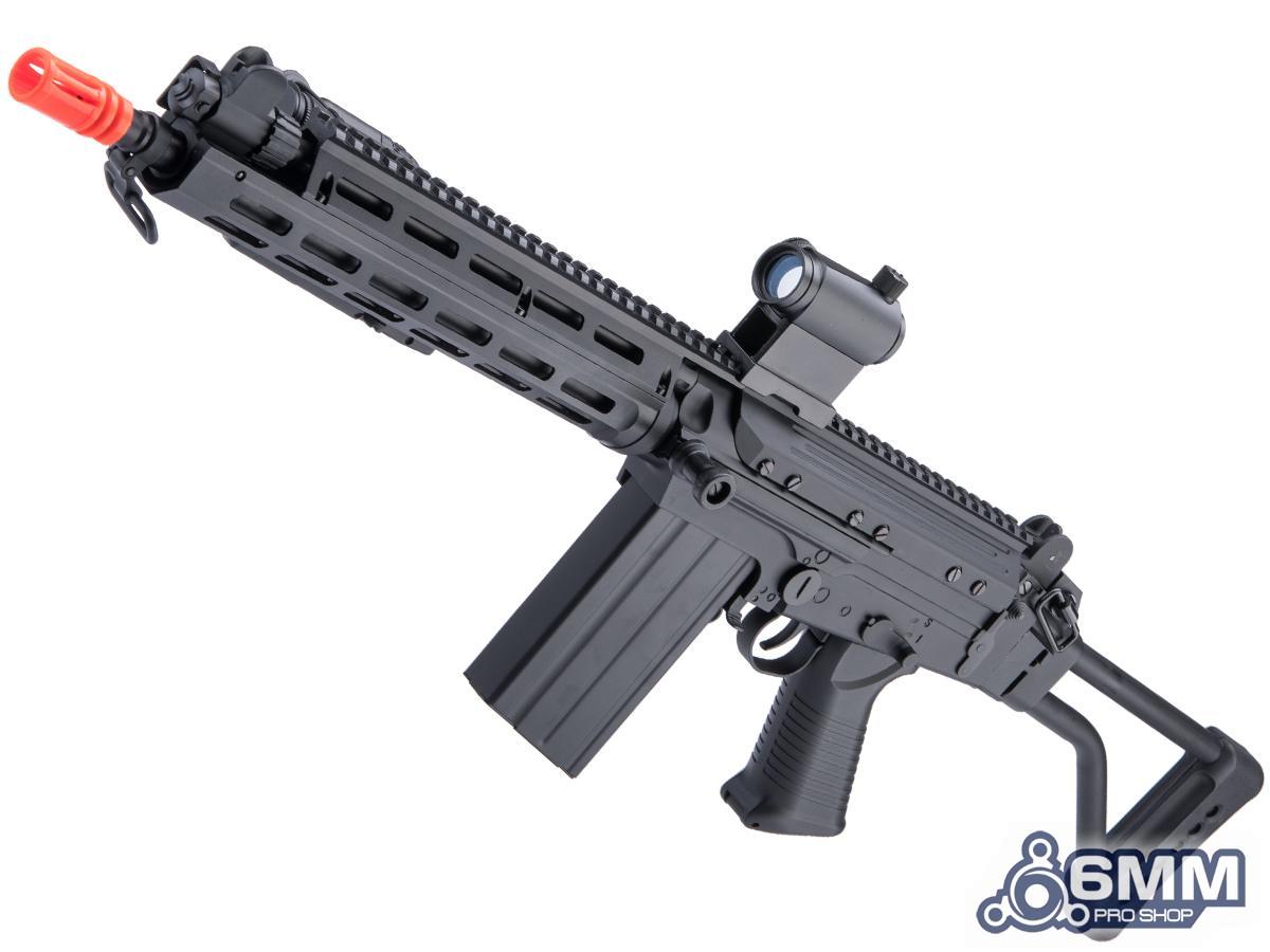 6mmProShop FAL Carbine Airsoft AEG w/ M-LOK Handguard - Carbine Barrel - Folding Stock