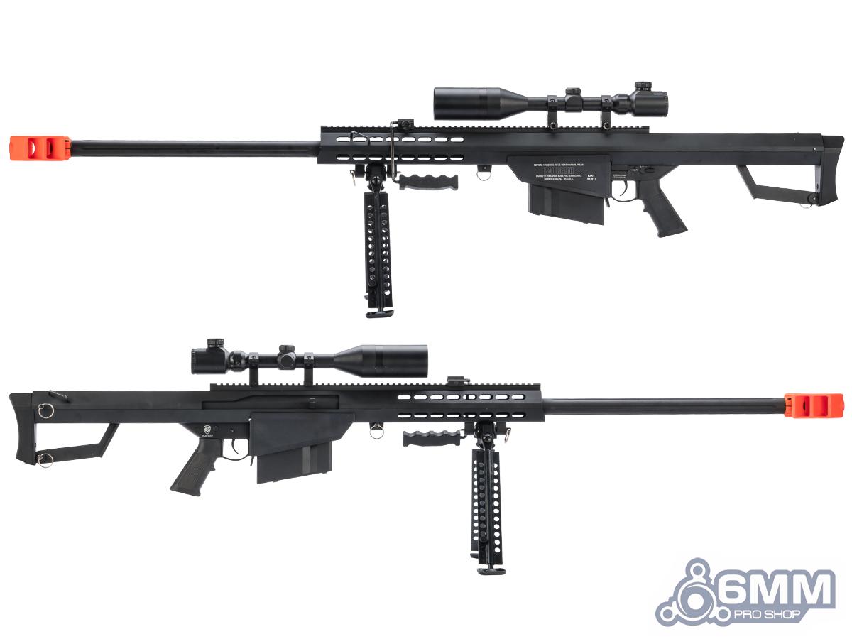 6mmProShop Barrett Licensed M82A1 Bolt Action Powered Airsoft Sniper Rifle