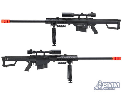 6mmProShop Barrett Licensed M82A1 Bolt Action Powered Airsoft Sniper Rifle