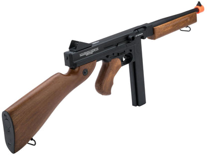 Cybergun Auto Ordnance Licensed Thompson M1A1 Airsoft AEG Rifle w/ Metal Receiver - Includes Battery and Charger