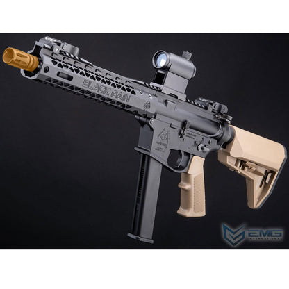 EMG Black Rain Ordnance BRO 9mm Gas Blowback Airsoft Rifle - Carbine - Black & Tan