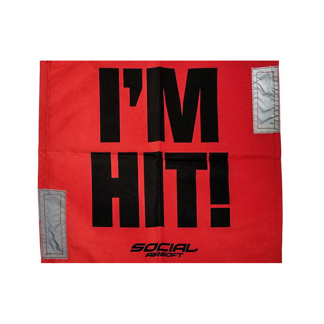 Social Airsoft Dead Rag - Im Hit! - Red