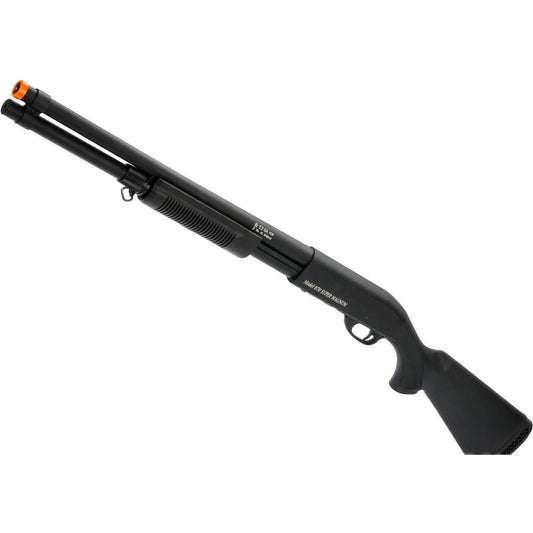 S&T M870 Type Full Metal Airsoft Training Shotgun - Standard - Black - Polymer Stock