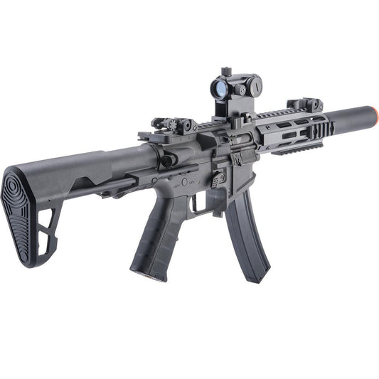 King Arms PDW 9mm SBR Airsoft AEG Rifle w/ M-LOK - Grey