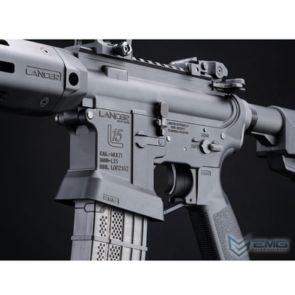 EMG Lancer Systems Licensed L15 Defense Airsoft AEG Rifle with Black 12" Handguard