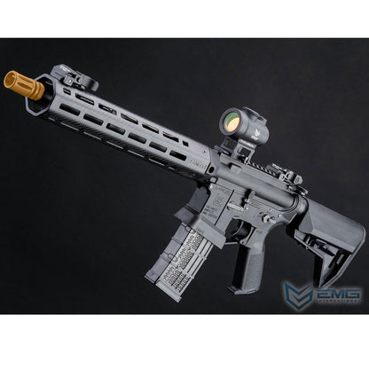 EMG Lancer Systems Licensed L15 Defense Airsoft AEG Rifle - Carbon Fiber Handguard - 12"