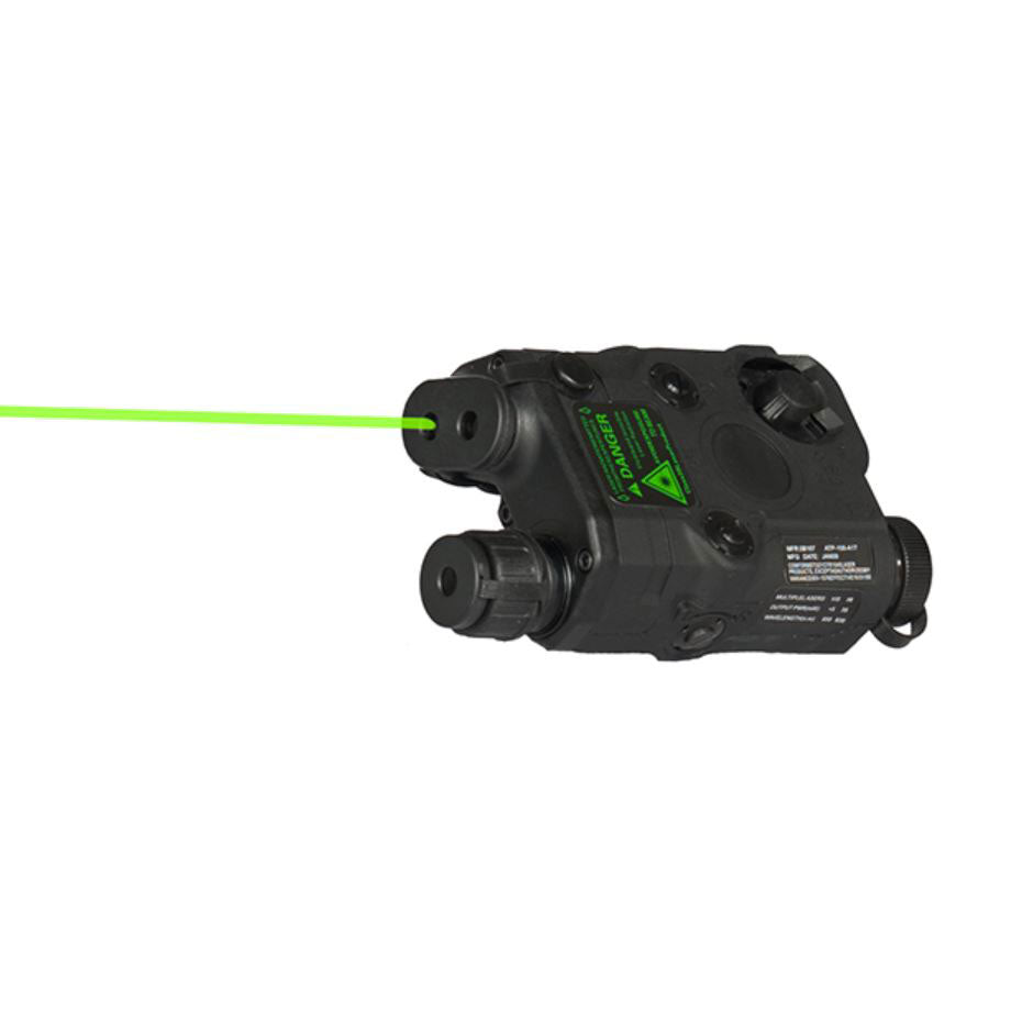 Lancer Tactical AN/PEQ-15 LED White Light + Green Laser w/ IR Lens