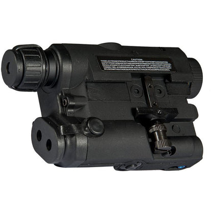 Lancer Tactical AN/PEQ-15 LED White Light + Red Laser w/ IR Lens