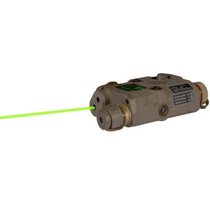 Lancer Tactical AN/PEQ-15 LED White Light + Green Laser w/ IR Lens