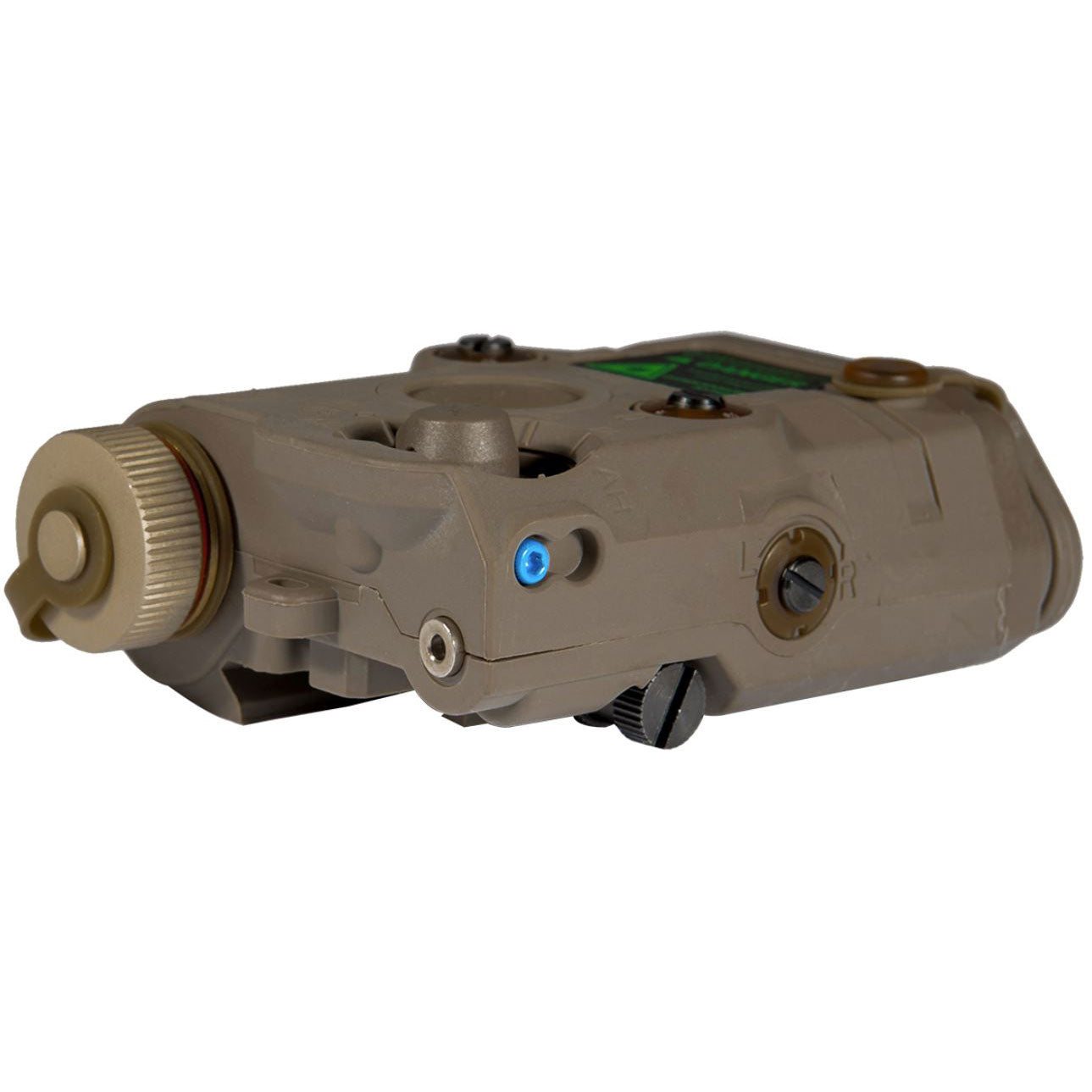 Lancer Tactical AN/PEQ-15 LED White Light + Green Laser w/ IR Lens