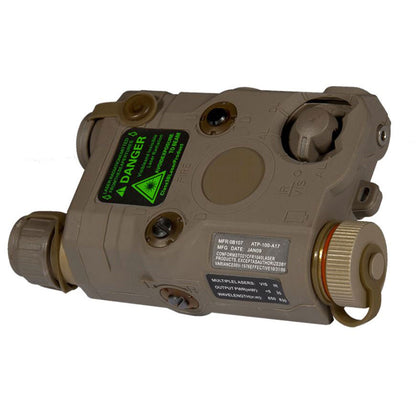 Lancer Tactical AN/PEQ-15 LED White Light + Green Laser w/ IR Lens