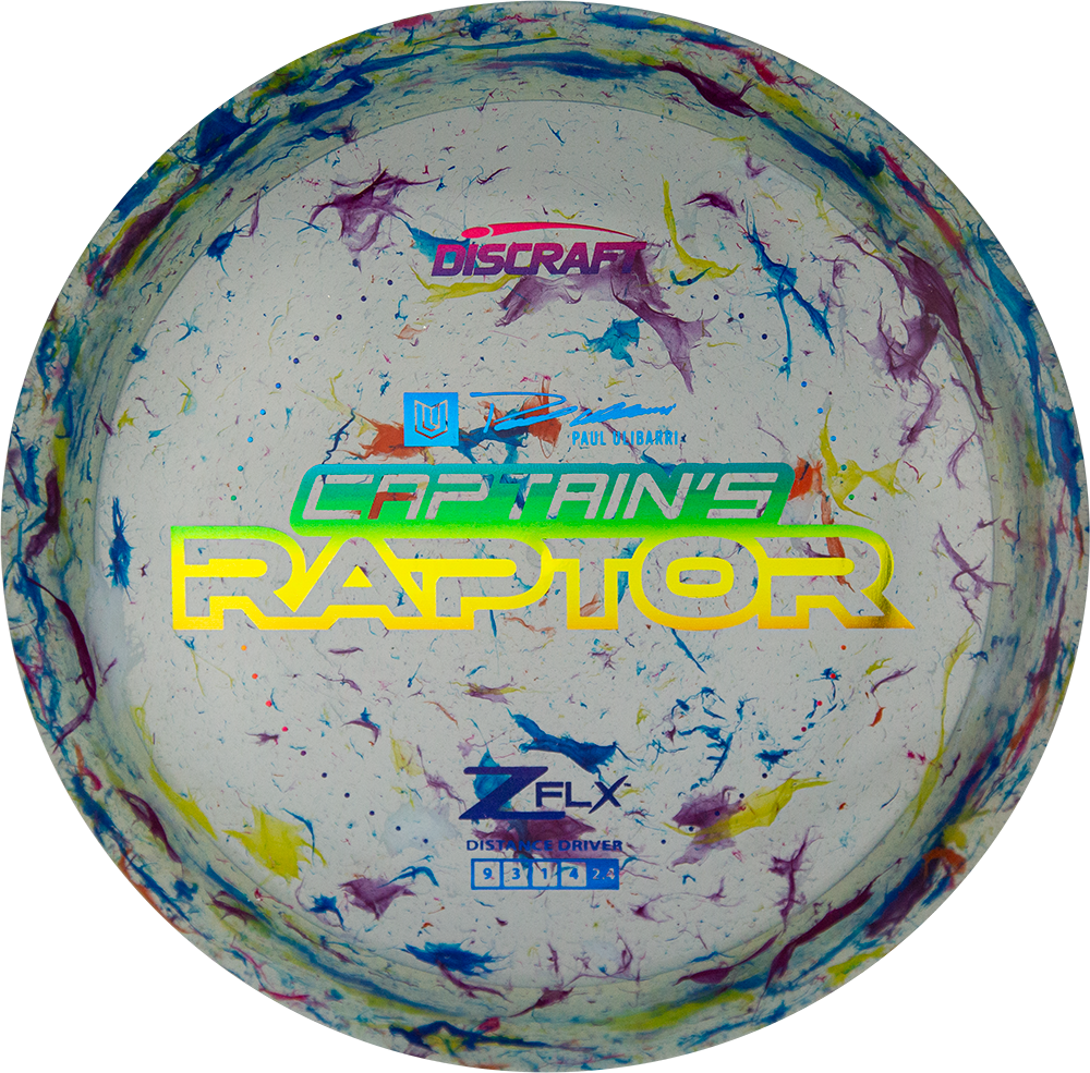 Discraft 2023 Paul Ulibarri Jawbreaker Z FLX Captain's Raptor Disc