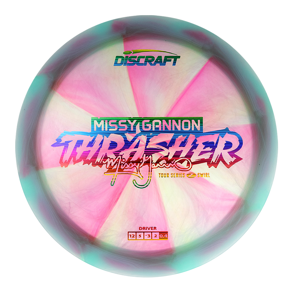 Discraft Z Swirl Thrasher Disc - Missy Gannon 2025 Tour Series