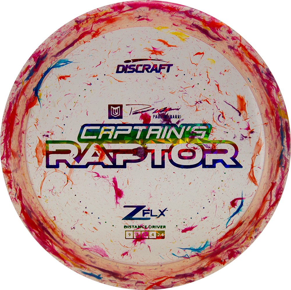 Discraft 2023 Paul Ulibarri Jawbreaker Z FLX Captain's Raptor Disc