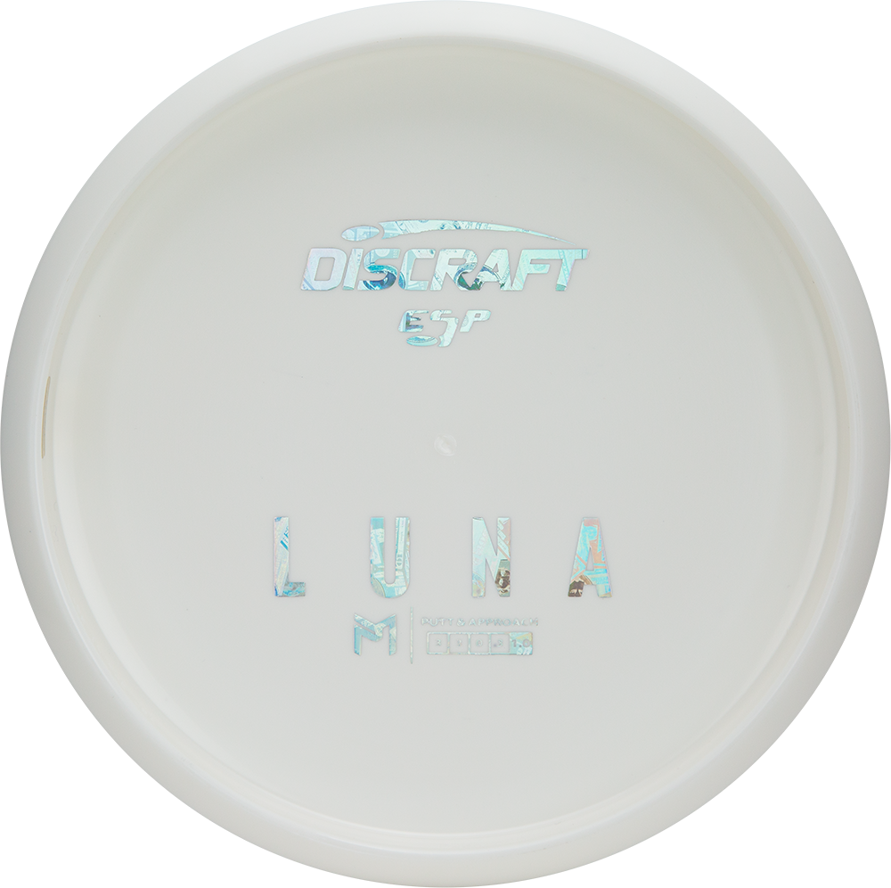 Discraft White ESP Luna Disc - Bottom Stamp