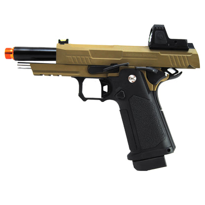 Arcturus Vanguard 4.3" HI-CAPA GBB Airsoft Pistol w/ Optic Ready Slide ARS-1 Red Dot Sight