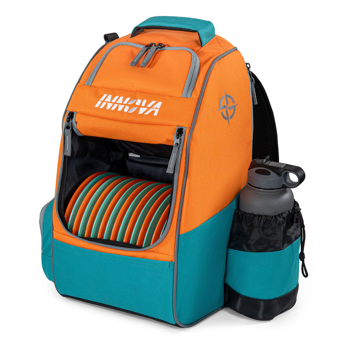 Innova Adventure Disc Golf Backpack - Orange/Teal