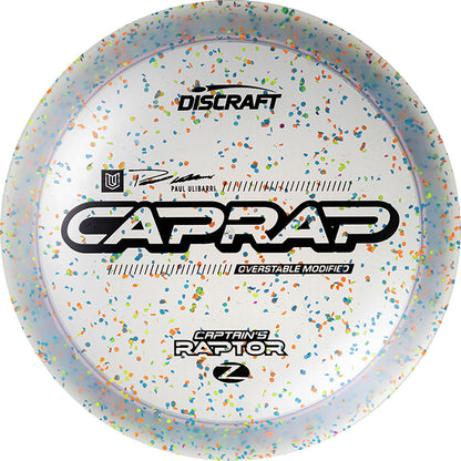 Discraft 2026 Paul Ulibarri Z Confetti Captain's Raptor Disc