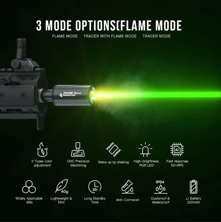 E-Shooter Flare Mono Airsoft Tracer Unit