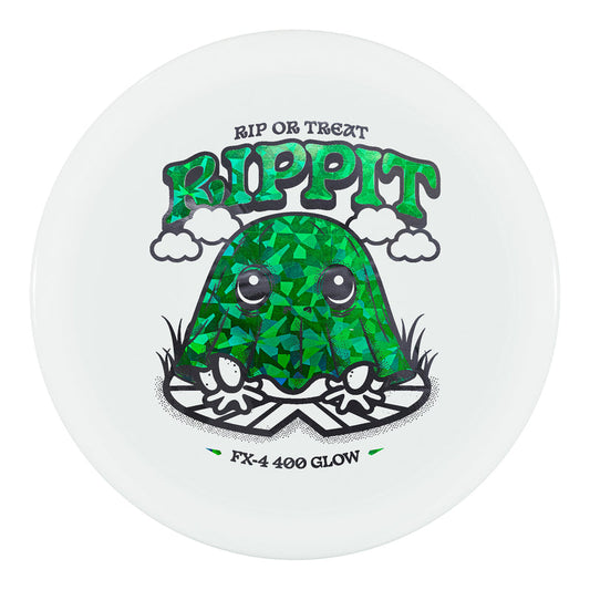 Prodigy FX-4 Disc - 400 Glow Plastic - Rip or Treat Rippit Stamp