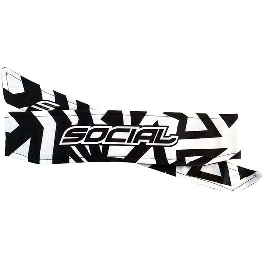Social Paintball Long Tie Headband - Psycho Maze