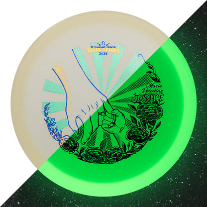 Dynamic Discs Lucid Ice Moonshine Justice Disc - Macie Velediaz Team Series 2026