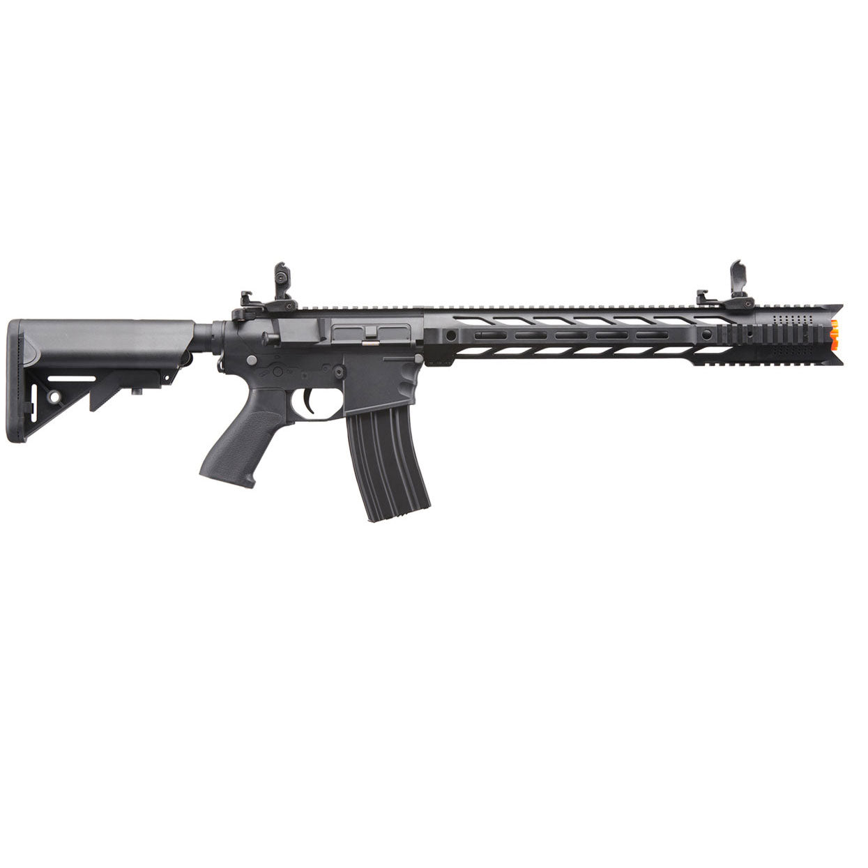Lancer Tactical Gen 2 M4 SPR Interceptor Airsoft AEG Rifle - Black - with Battery and Charger