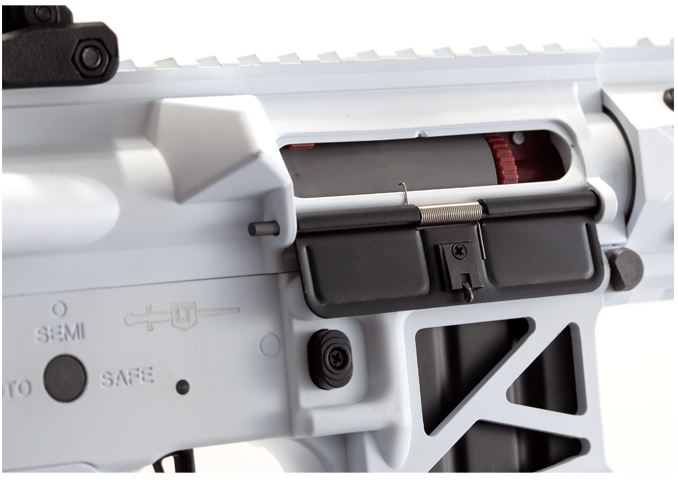 Lancer Tactical Enforcer Night Wing Skeleton AEG Rifle w/ Alpha Stock - White