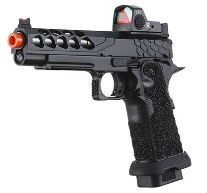 Lancer Tactical Stryk Hi-Capa 5.1 Gas Blowback Airsoft Pistol w/ Red Dot Sight - Black