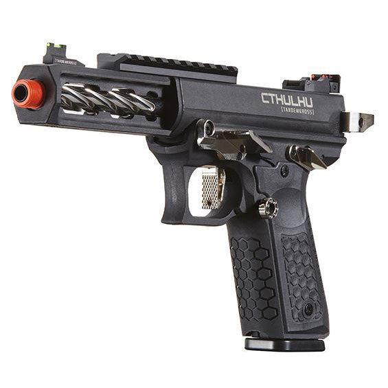 Lancer Tactical Tandemkross CTHULHU Gas BlowBack Pistol - Black/Silver