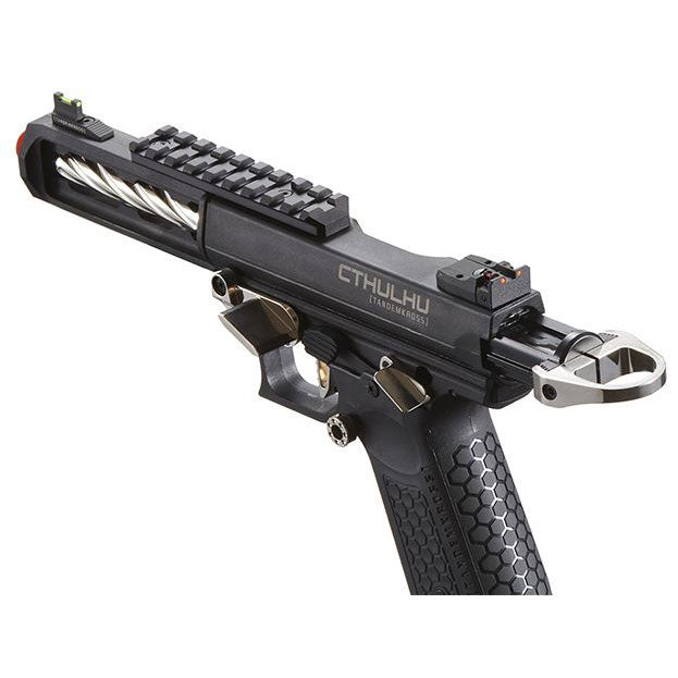 Lancer Tactical Tandemkross CTHULHU Gas BlowBack Pistol - Black/Silver