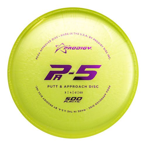 Prodigy PA-5 Putt & Approach Disc - 500 Plastic