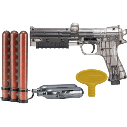 JT ER2 Pump Paintball Pistol RTS Kit w/ CO2 Cartridges and Paintballs