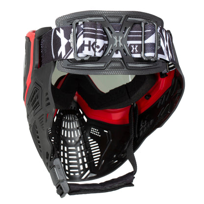 SLR Goggle - Lava (Red/Black) Smoke Lens