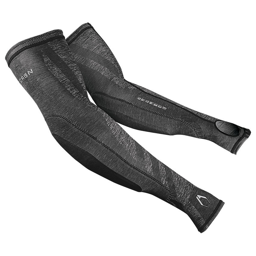 CRBN Carbon Paintball SC Elbow Sleeves Pads - Grey Heather