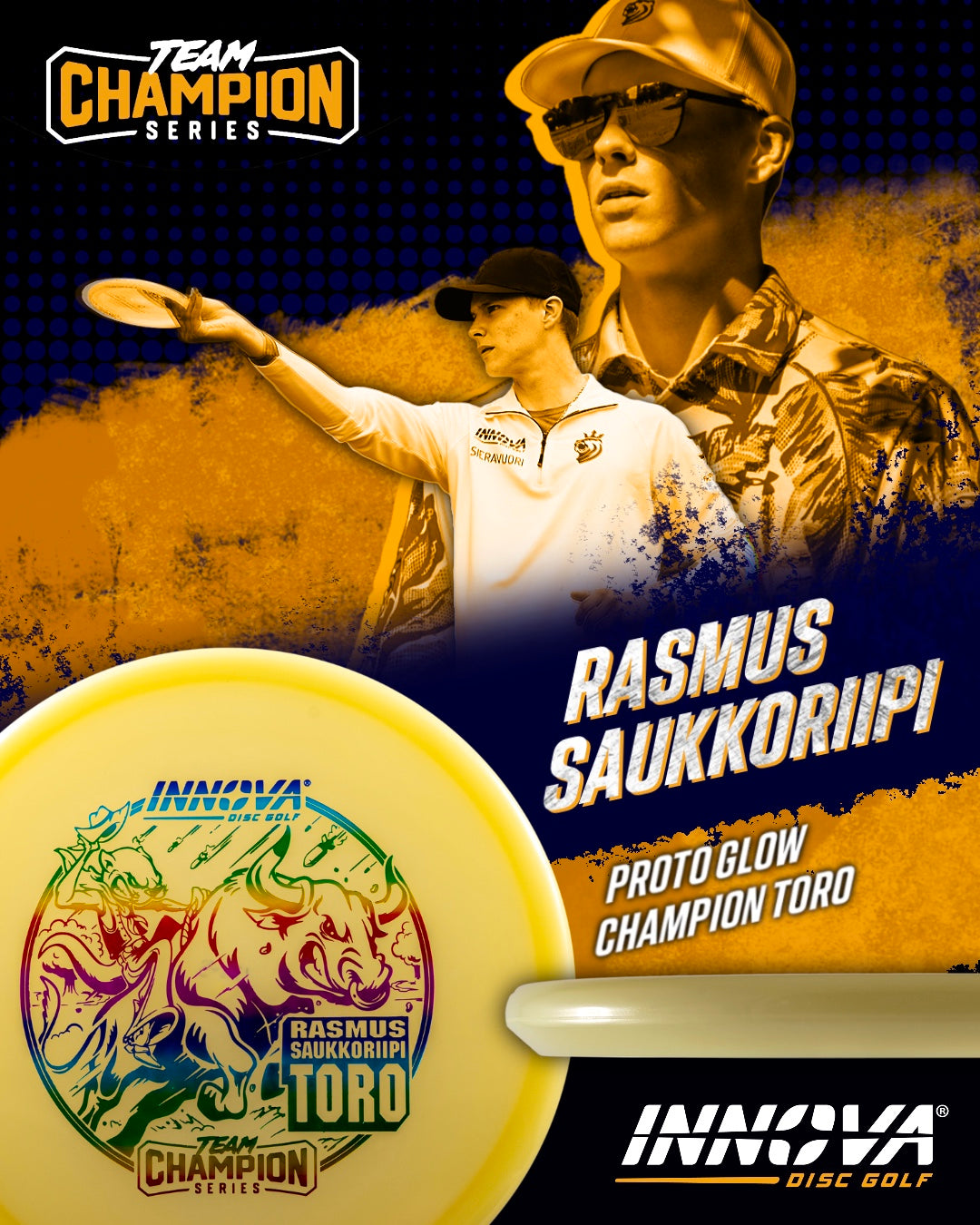 Innova Proto Glow Champion Toro Disc - Rasmus Saukkoriipi Tour Series