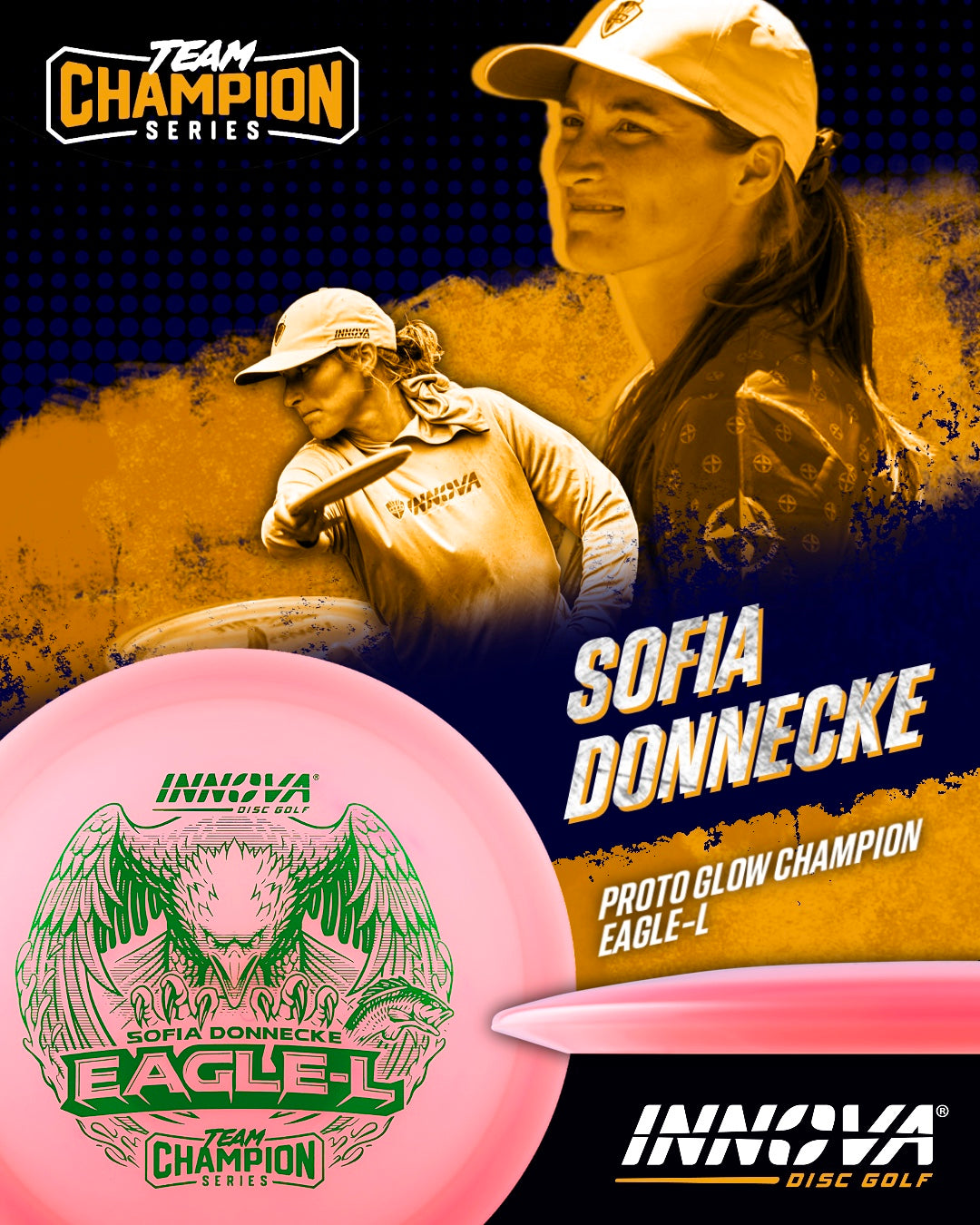 Innova Proto Glow Champion Eagle-L Disc - Sofia Donnecke Tour Series