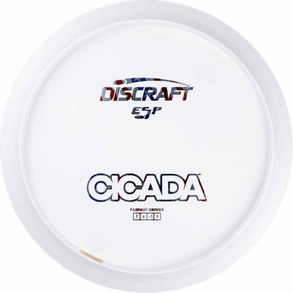Discraft White ESP Cicada Disc - Bottom Stamp