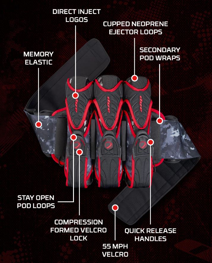 Dye Assault Pack Pro Harness 3+4 - Dyecam Red