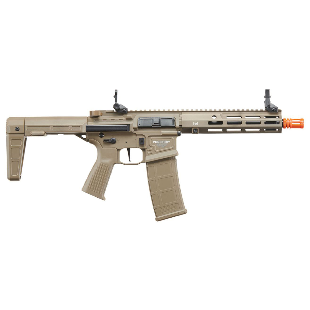 Poseidon Punisher 9" PDW AEGR Rifle w/ Medusa Mosfet - Tan