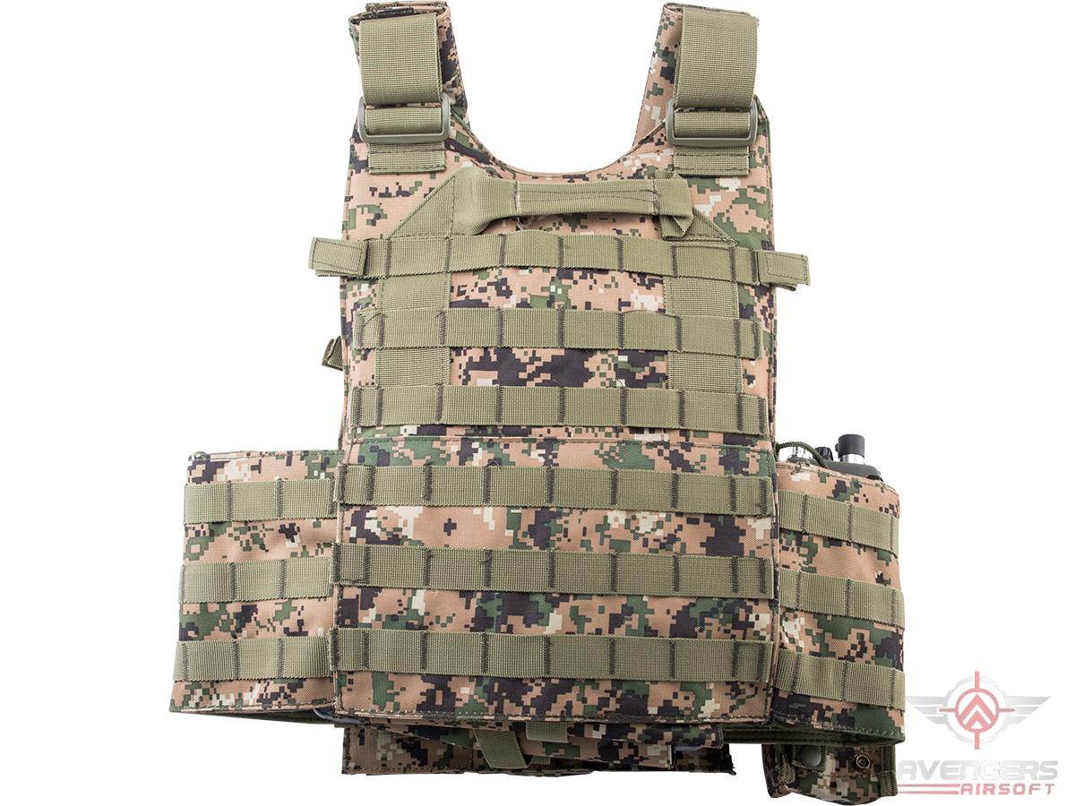 Avengers 6D9T4A Tactical Vest with Magazine and Radio Pouches