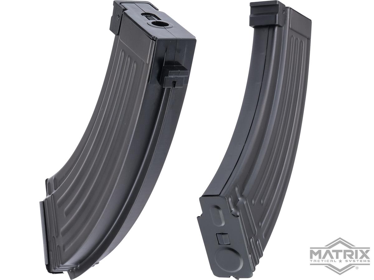 Matrix x SP Systems QPQ Finished Mid-Cap Magazine for AK Series Airsoft AEG Rifles - Standard - 140rd Mid-Cap)