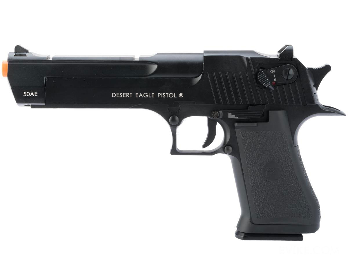 Cybergun Magnum Research Desert Eagle Semi/Full Auto Airsoft CO2 Gas Blowback Pistol - Black
