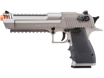 Cybergun Magnum Research Licensed Desert Eagle L6 Semi Auto CO2 Gas Blowback Airsoft Pistol by KWC - Stainless Cutlass