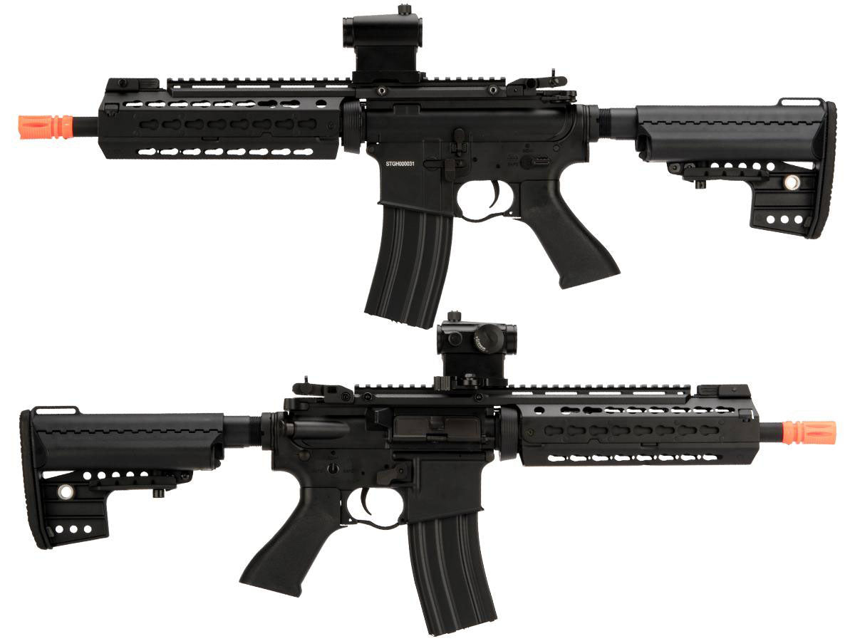 CYMA Sport Keymod-S Full Metal M4 Airsoft AEG - Black - 10.5" Barrel - 9.5" RIS