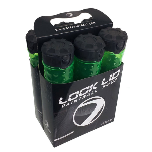 Dye Locklid Paintball Pods - 6 Pack - Lime
