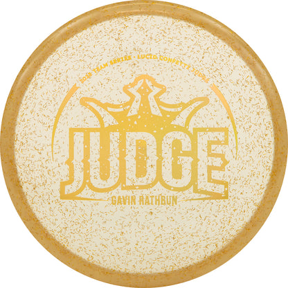 Dynamic Discs Lucid Confetti Judge Disc - Gavin Rathbun 2023 Team Series V2 - Gold